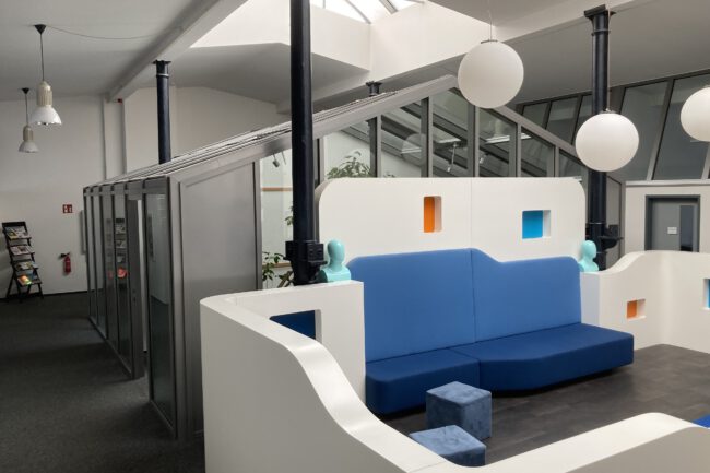 Blick in der Gemeinschaftsräume der Etage 21